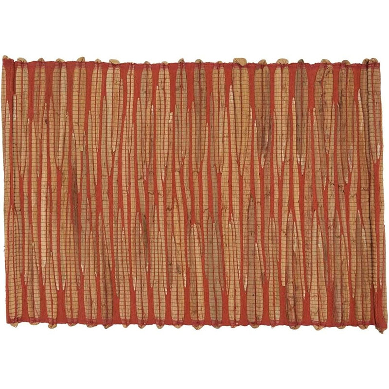Napperon tissé chic jacinthe d'eau 14 po x 20 po, ensemble de 4, Orange