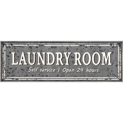 Graphic Machine Washable Laundry Mat