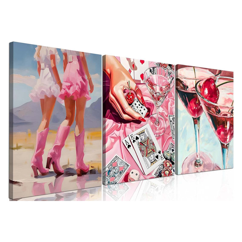 3 Piece Wrapped Canvas Wall Art