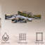 Ensemble de 5 panneaux d'art mural - "Early in the Morning" par Raymond Hoffmann 