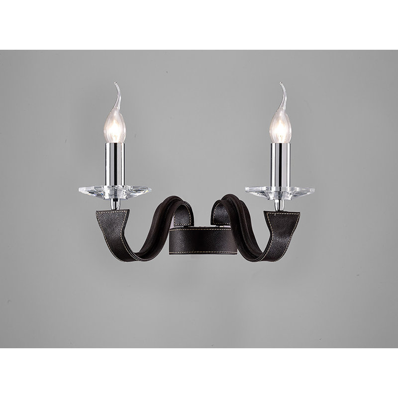 Killingsworth Candle Wall Light, Dark Brown