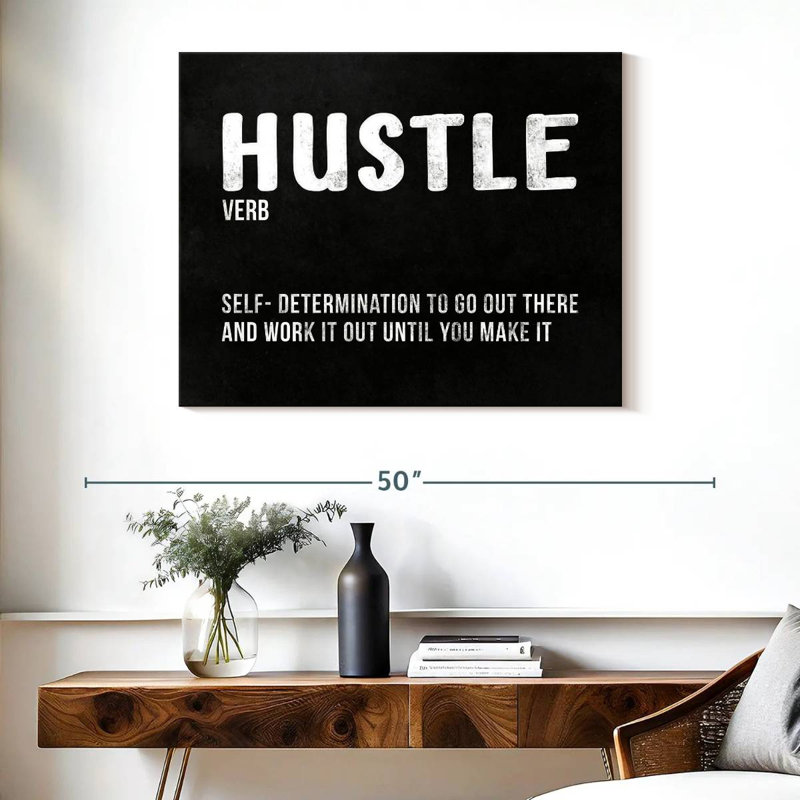 " Hustle Definition " by HustleBroIllustrations, 28" H x 35" W x 1.25"' D