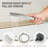3 Handles Deck Mounted Bathroom Tub Faucet Trim with Handshower-108803565