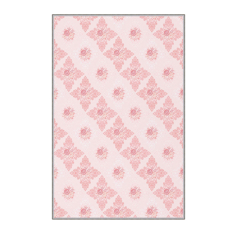 Elegant 3D Printed Area Rug, 4.6 x 7.2 ft | 100% Polyester, 0.31 in Pile Height, Antibacterial | Non-Slip PVC Felt Dot Underside, Machine Washable, Perfect for Living Room or Bedroom, Durable & Stylish Design
