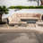 Spacious Patio Sofas, Metal 7 Piece Modern Sectional For Backyard Poolside