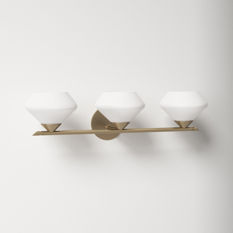 Junius 3 - Light Dimmable Vanity Light, Aged Brass