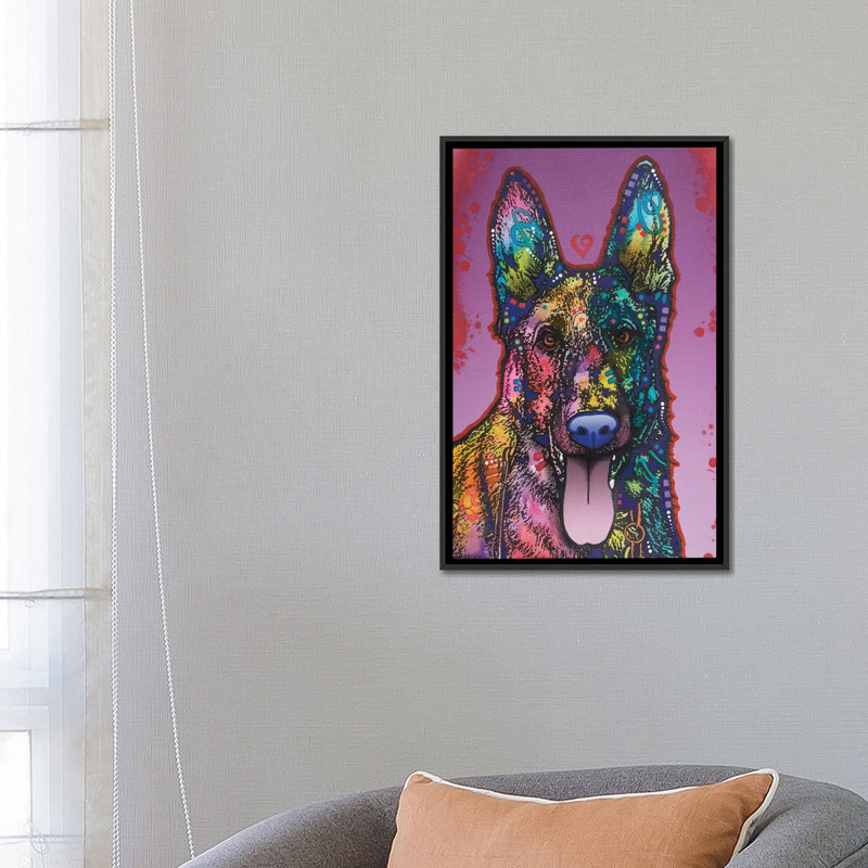 «Ninja», impression sur toile, H 26 po x l 18 po x P 1,5 po, Toile avec cadre noir, Pas de tapis