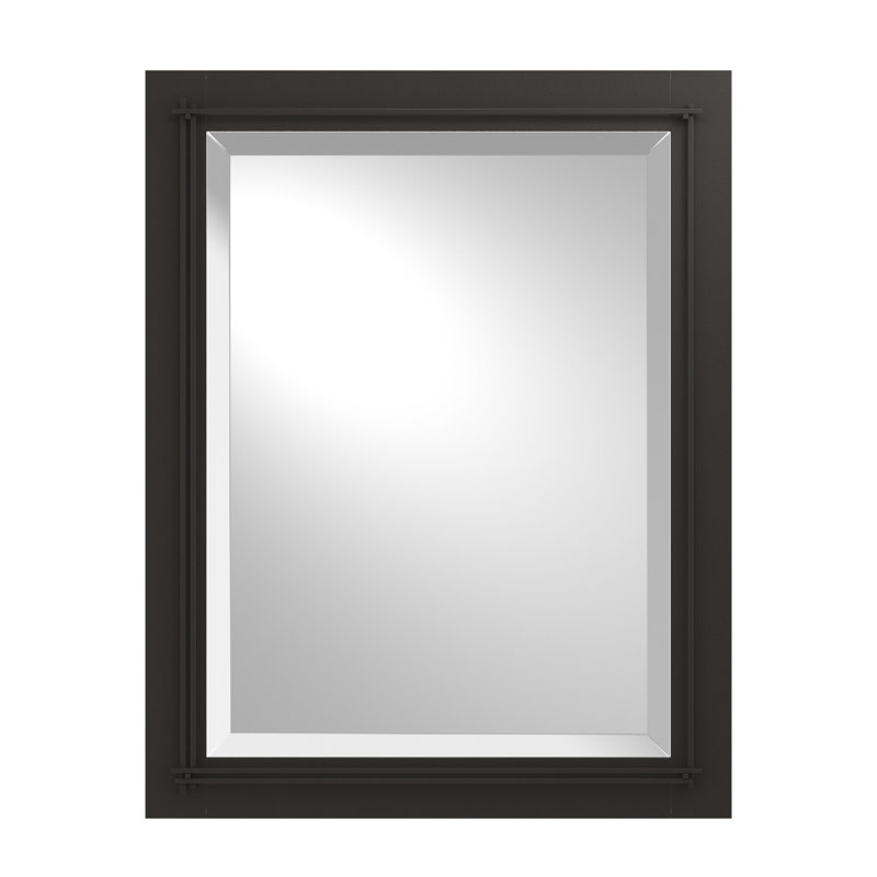 Miroir de salle de bain Metra, Noir, H 28 po x l 22 po