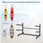 Support de rangement pour kayak autoportant à 2 niveaux avec roues, support robuste et réglable pour canots, kayaks, SUP et planches de surf