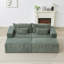 Méridienne surdimensionnée de 87 po, sans assemblage requis, causeuse en peluche avec deux repose-pieds amovibles, canapé-lit moderne moelleux pour l'intérieur, canapé modulaire-1586505385
