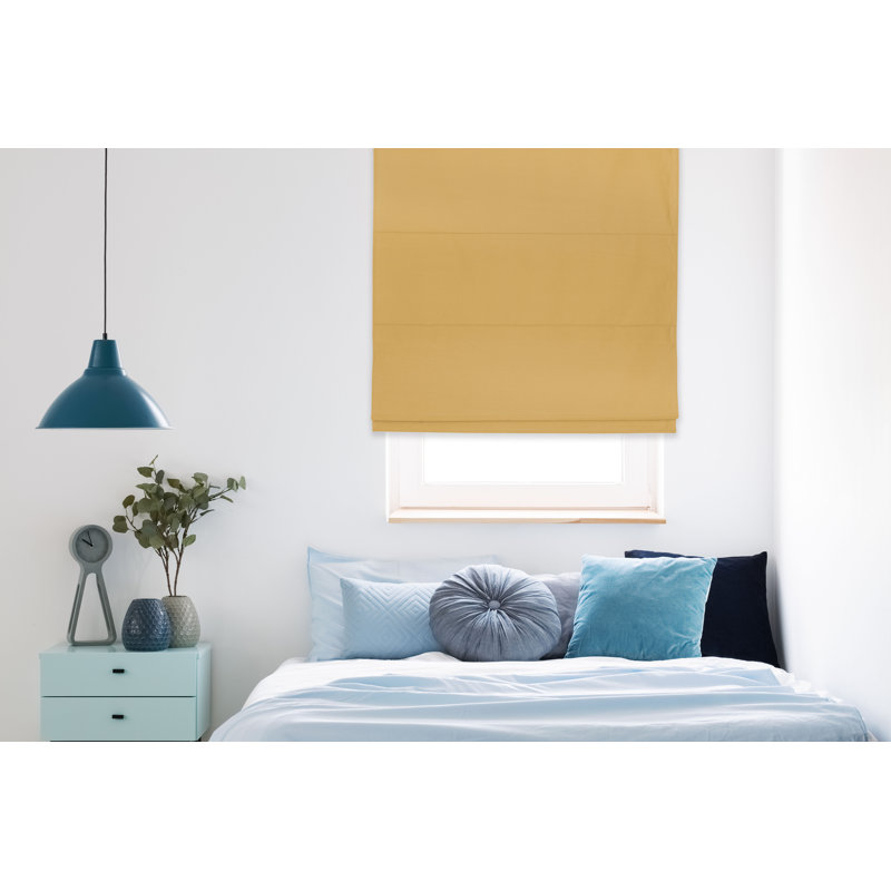 Life Blackout Roman Blind, 175cm L x 100 cm W, Yellow