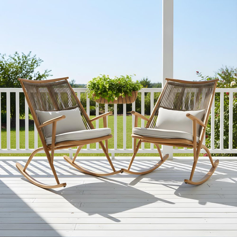 Ensemble de 2 chaises berçantes
