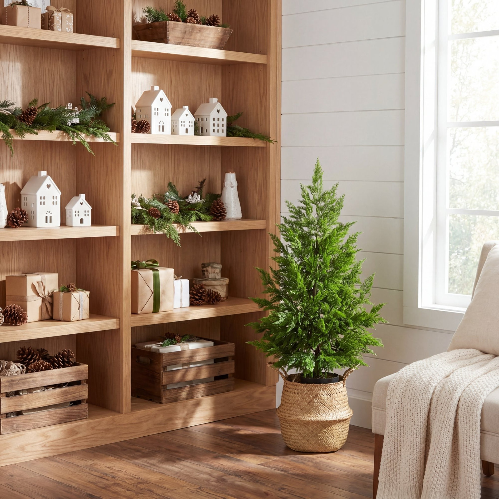 38in. Artificial Real Touch Cypress Christmas Tree, 38in