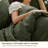 Bedsure Cotton Duvet Cover King - Luxury Slub Weave 100% Cotton Duvet Cover Set with a Linen Like Textured, Easy Change Durable Bedding Set 3 Pieces, Olive Green, 104" x 90"-117060335-116727415