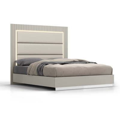 Vegan Leather Platform Bed
