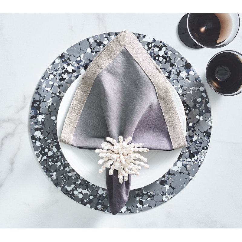 Reed Napkin Ring, White