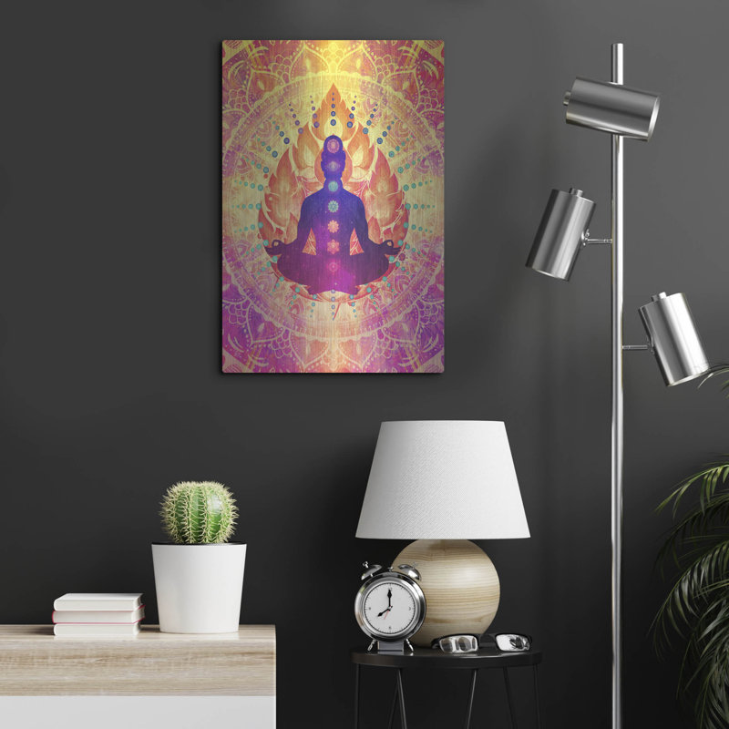 Bungalow Rose «Sunrise Meditation» par Cameron Gray, art mural en métal, H 24 po x l 16 po
