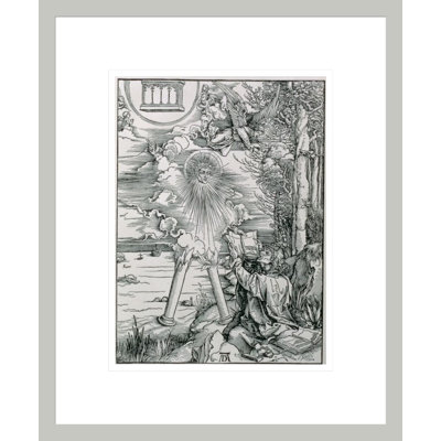 St. John Devouring the Book from the 'Apocalypse' or 'The Revelations of St. John the Divine' by Albrecht Dürer -Framed Giclee Print