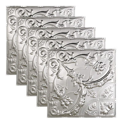 Great Lakes Tin Saginaw Nail-Up Ceiling Tile (Pack of 5)