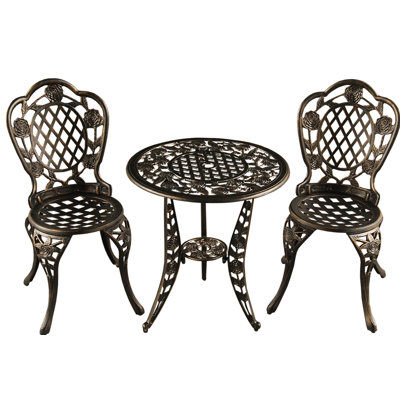 Rockhampton 2 - Person Patio Dining Set with Round Table
