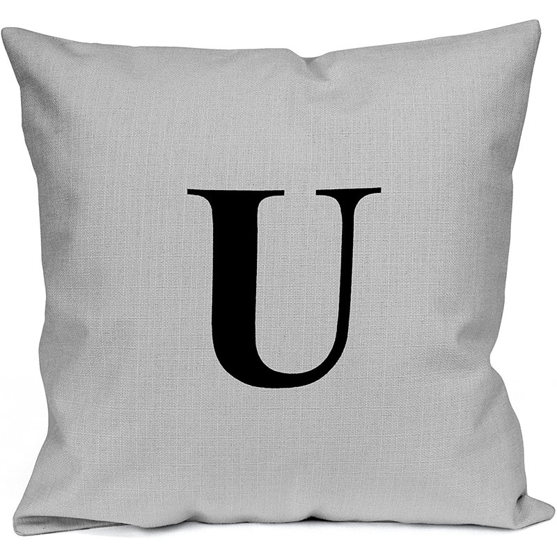 Blaydon Black Square Cushion Cover