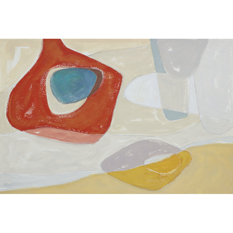 Tidelands Abstract I - Painting, Wrapped Canvas, 20cm H x 30cm W