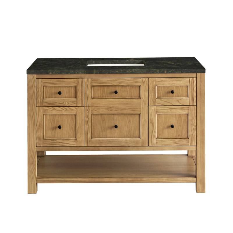 Breckenridge 48'' W Single Vanity, Light Natural Oak, Phantome Eclos, 8" Widespread