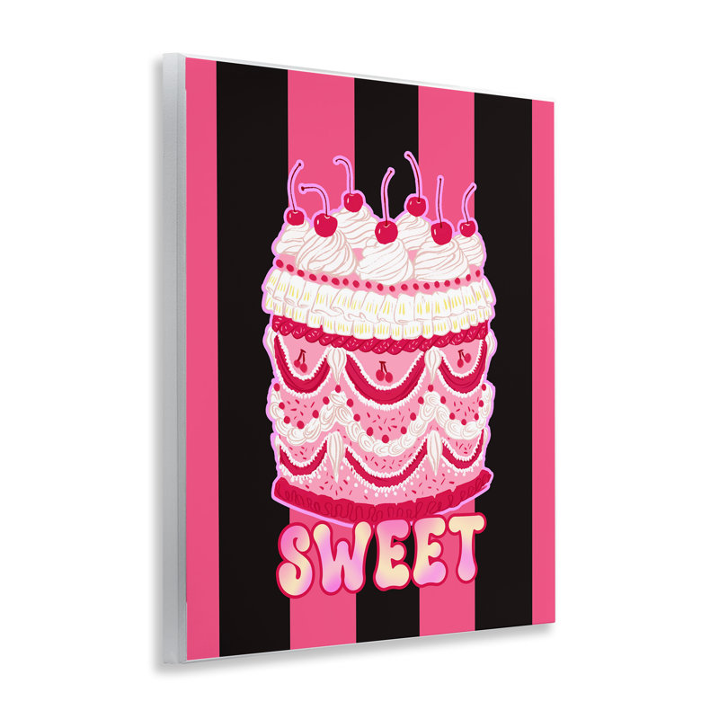 Art mural, "Sweet Cake" avec rayures par Ziwei Li