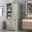 Armoire de rangement de salle de bain avec portes-1116012690