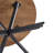 Round with Steel Base Dining Table