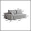 Y159-3L-GRIS 3 places gauche