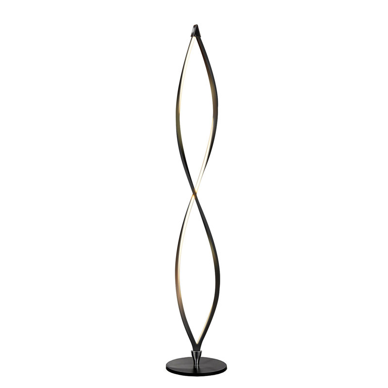 Twist 43" Black LED Floor Lamp with 3-Way Switch