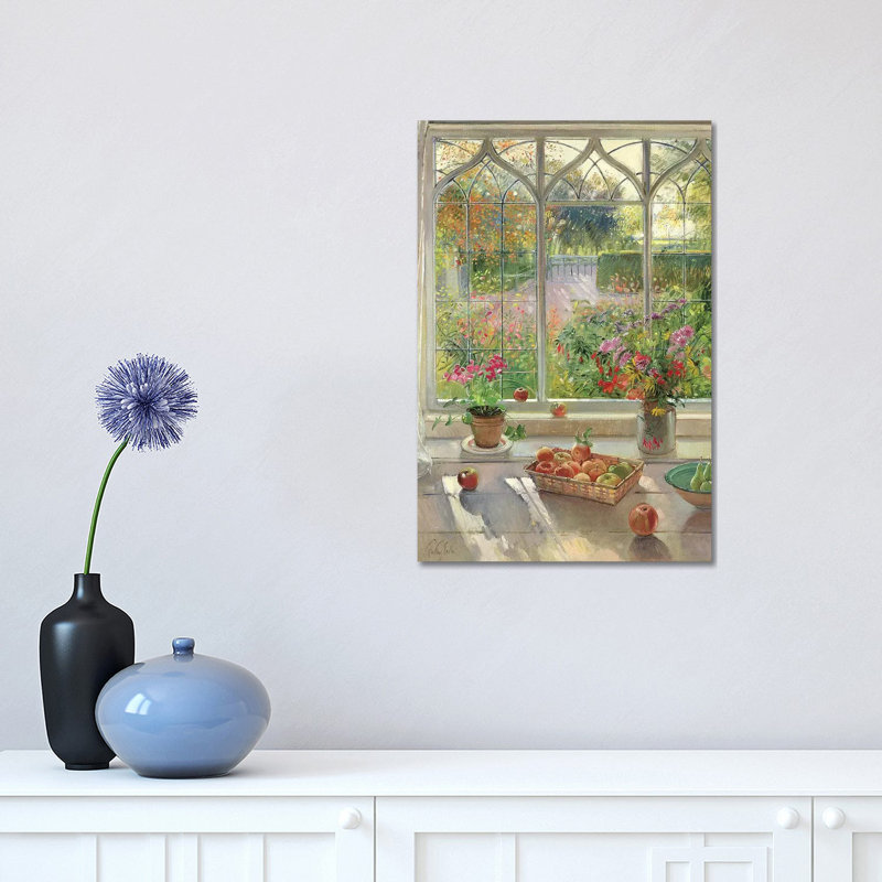 Autumn Fruit And Flowers by Timothy Easton - Wrapped Canvas Painting, 101.6 cm H x 66.04 cm W x 1.91 cm D, Wrapped Canvas