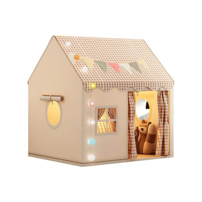 Bed Canopy With Star Lights And Tote Bags, (Beige) 128 X 120Cm