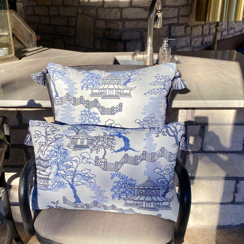 Outdoor Rectangular Pillow Cover and Insert