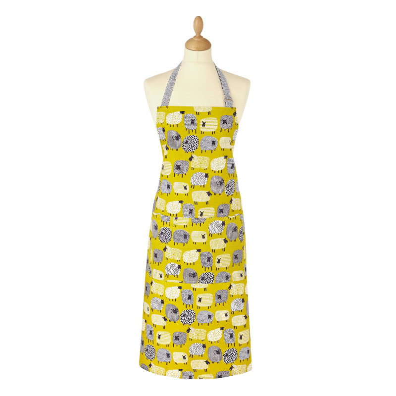 Dotty Sheep Cotton Bib Apron