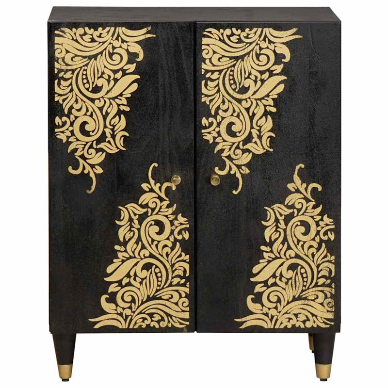 Solid Wood Rectangle Accent Cabinet
