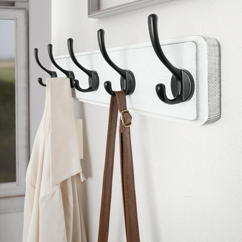 Rondallyn Freestanding 5 - Hook Coat Rack, White