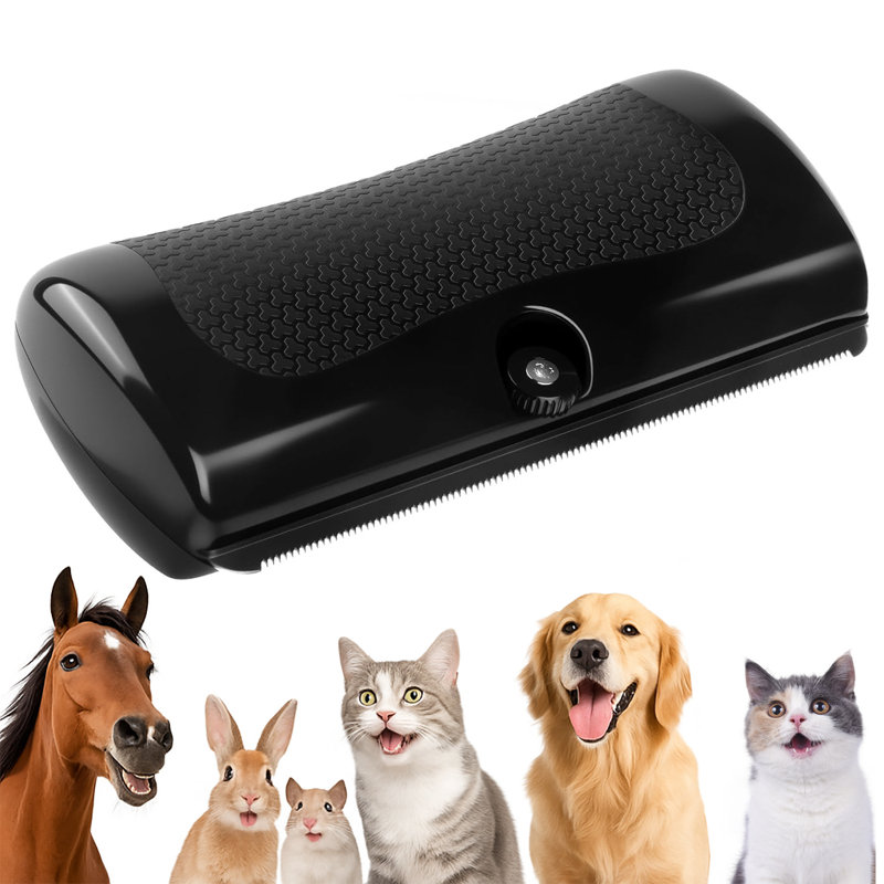 Fido Fave Dog Deshedding Brush, Black