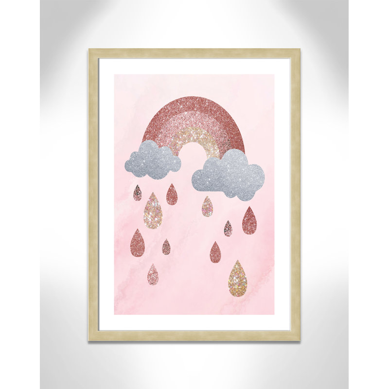 Paillettes, H 36,5 po x l 26,5 po x P 0,63 po, Encadré plat champagne
