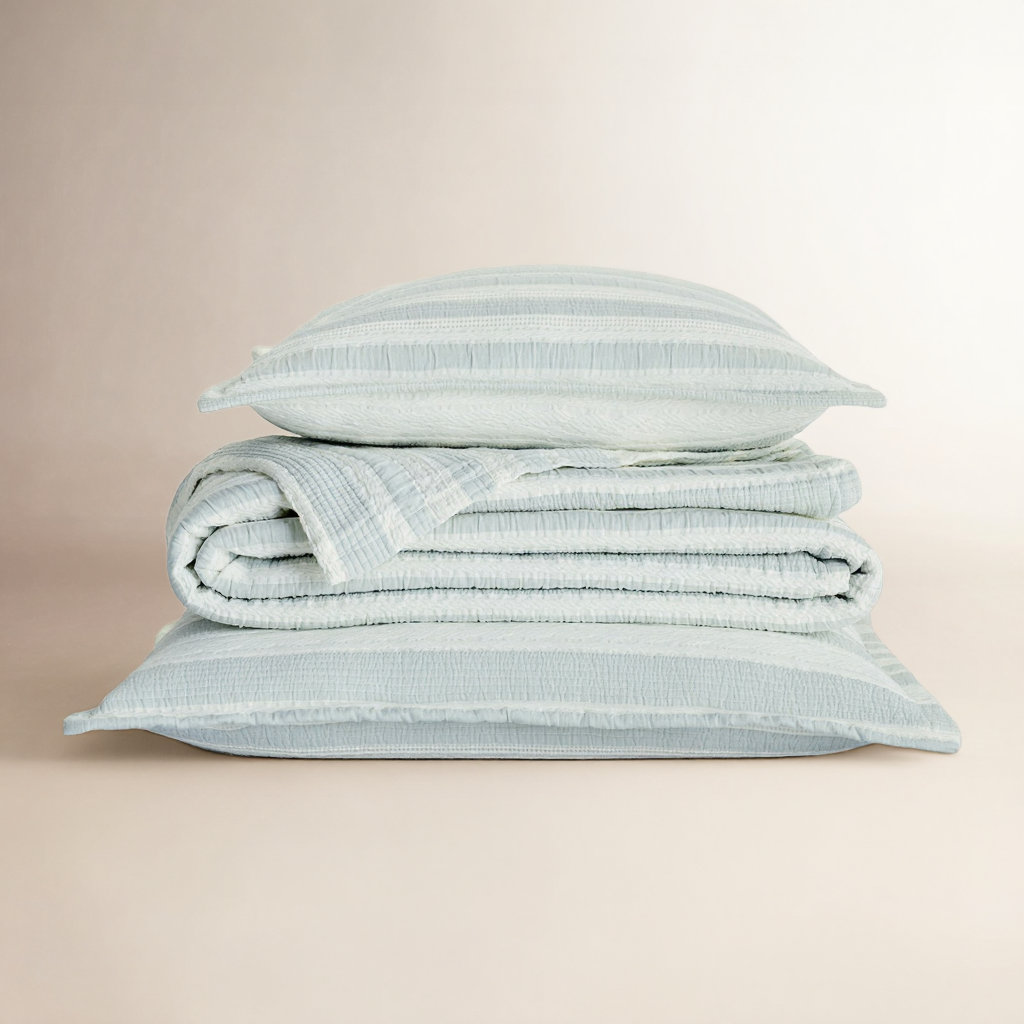 Cambria Cotton Coverlet Set, Full / Double Coverlet / Bedspread