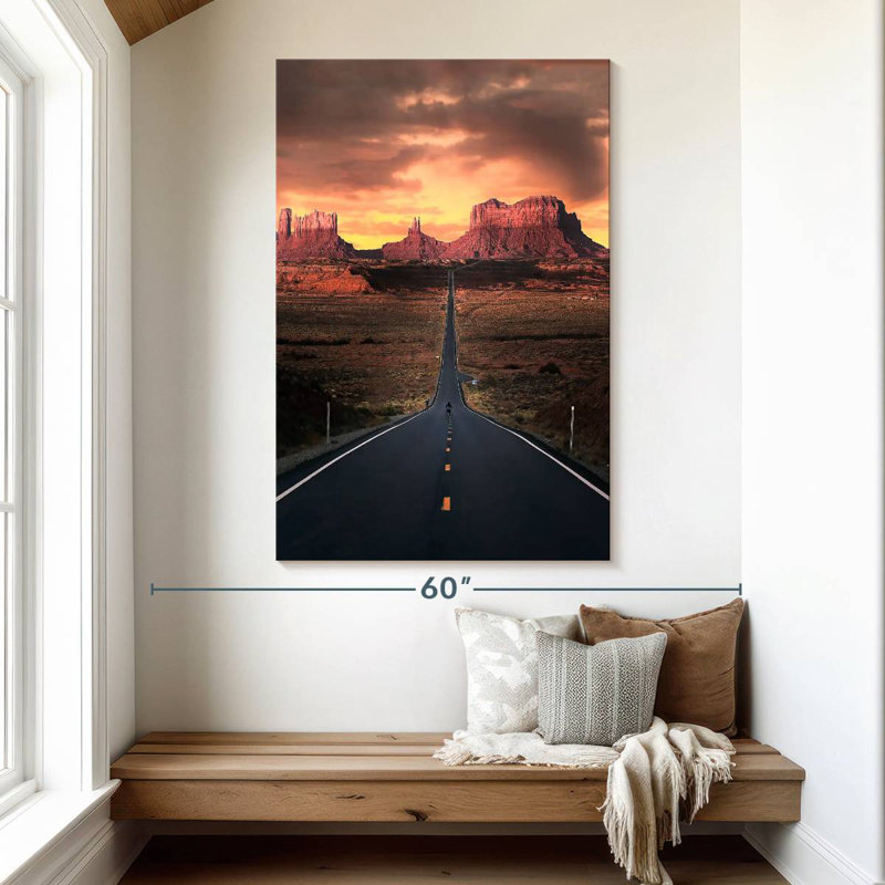 Mehar emblématique Monument Valley Road, H 51 po x l 34 po