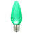 Vickerman C9 LED Green Faceted Replacement Bulb, Package Of 25