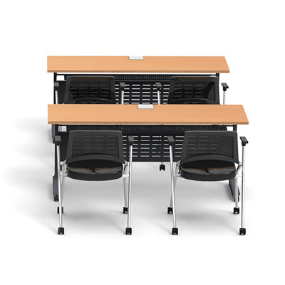 4 Person Training Meeting Seminar Tables Set