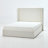 Upholstered King Bed Frame With 52.3" Headboard, American Minimalist Style, Fabric, Metal Frame, Foam Filler, Simple Assembly Contemporary Fabric Upholstery, Quick