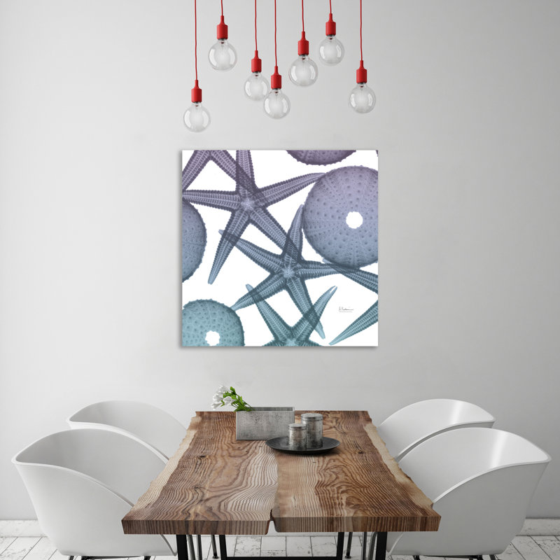 Lavendar Dipped Starfish 1 - Wrapped Canvas Print, 30 cm H x 30 cm W
