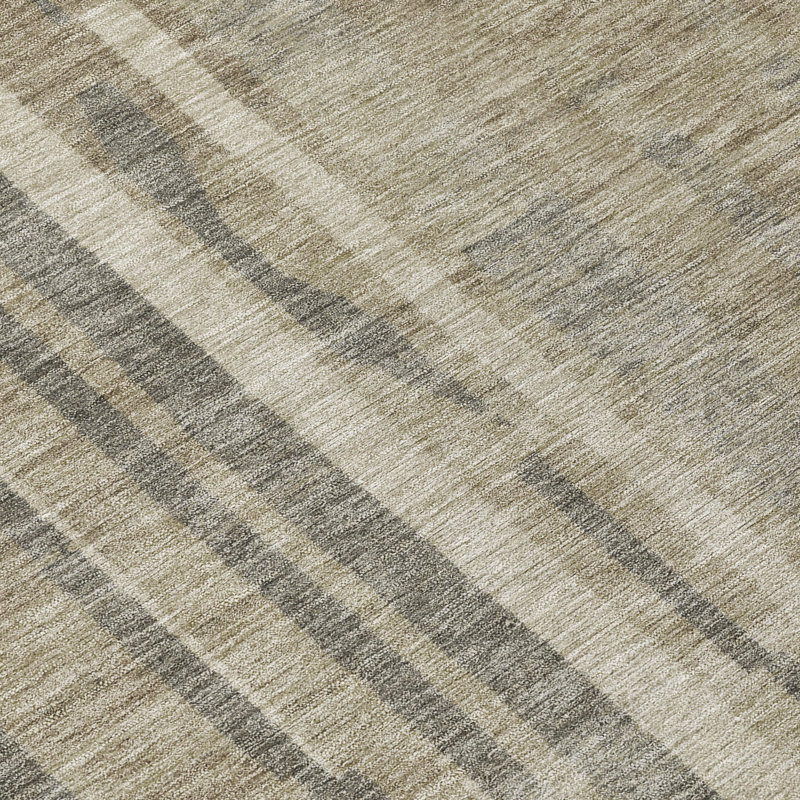 Esmara Taupe Washable Indoor-Outdoor Rug - , 5' x 7'6"