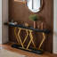 Console moderne 70,9 "avec plateau en faux marbre, canapé d'entrée pour salon-609742093-609742095