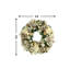 Holiday Wreath Decorated With Hydrangea, Magnolias, Ornaments And Ribbon