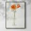 «California Poppy Vase II», reproduction encadrée - bois massif-1595094871